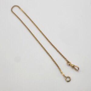 Vintage Simmons Watch Chain Gold Filled 13"